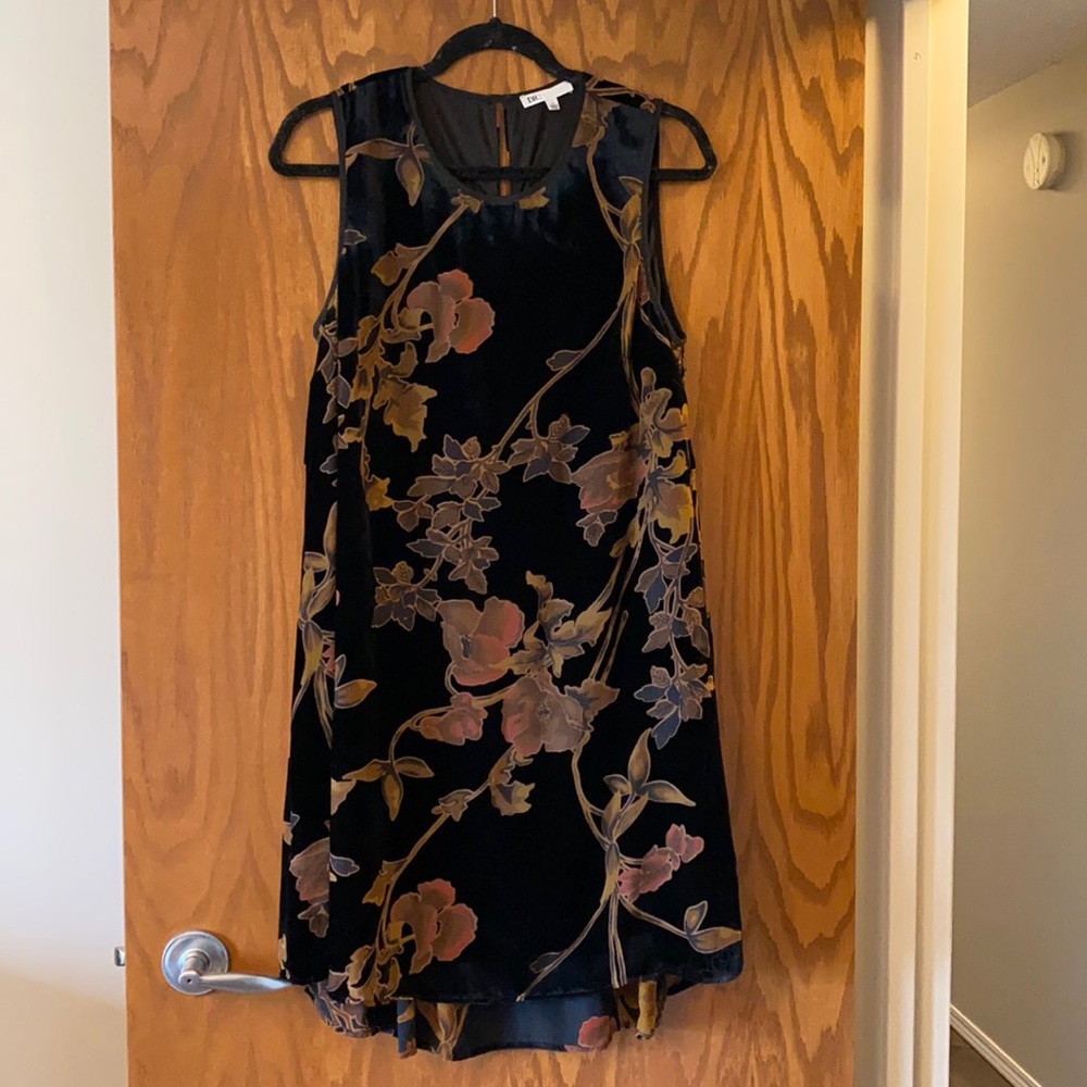 burnout velvet swing dress